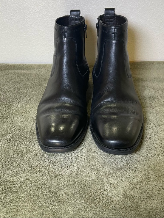 Johnston & Murphy Men\'s Black Leather Zip-Up Ankle Dress Boots - Size 10 M main image 9